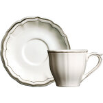 Coffret de 2 tasses & soucoupes th us filet taupe 752127