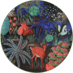 Coffret de 4 assiettes canaps assorties jardin du palais 753609