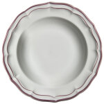 Coffret de 4 assiettes creuses filet pivoine 753578