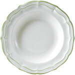 Coffret de 4 assiettes creuses filet vert 753595