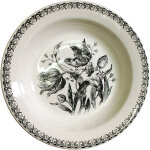 Coffret de 4 assiettes creuses tulipes noires 753098