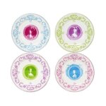 Coffret de 4 assiettes dessert assorties marie - antoinette 751147 Coffret de 4 assiettes dessert assorties marie - antoinette 751147