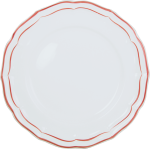Coffret de 4 assiettes plates filet corail 753469