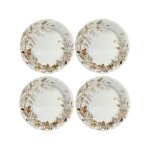 Coffret de 4 assiettes plates m sologne 753658