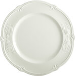 Coffret de 4 assiettes plates rocaille blanc 752915