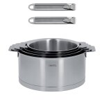 S�rie de 4 casseroles amovibles de 14 � 20 cm strate � fond envel. . . 125239