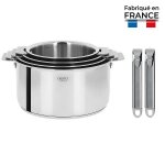 Série de 4 casseroles casteline amovibles 14 à 20 cm + 2 poignées. . . 125886 Série de 4 casseroles casteline amovibles 14 à 20 cm + 2 poignées. . . 125886