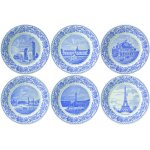 Coffret de 6 assiettes  mignardises en faence monuments de pari. . . 750007