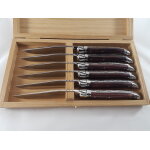Coffret 6 couteaux laguiole prestige en bois de violette finition. . . 255157 Coffret 6 couteaux laguiole prestige en bois de violette finition. . . 255157