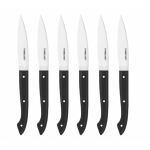 Coffret de 6 couteaux  steak capucin manche noir 239024