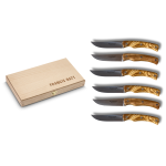 Coffret de 6 couteaux � steak force one manche olivier 239045