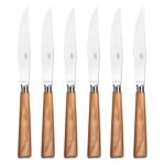 Coffret de 6 couteaux  steak galaxie bois 520023