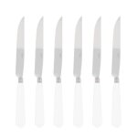 Coffret de 6 couteaux  steak newbridge blanc cume 503329