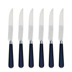 Coffret de 6 couteaux  steak newbridge bleu france 503270