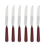 Coffret de 6 couteaux  steak newbridge cerise 503271