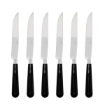 Coffret de 6 couteaux  steak newbridge noir 503269