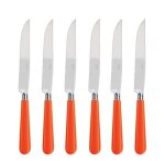 Coffret de 6 couteaux  steak newbridge orange 503512