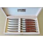 Coffret 6 couteaux thiers avantage en amourette finition mat 255144 Coffret 6 couteaux thiers avantage en amourette finition mat 255144
