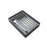 Coffret de 6 cuillres de table laguiole inox 255006