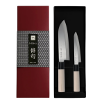 Coffret couteaux japonais haiku home santoku + office 121565