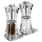 Coffret moulins sel et poivre crystal 125 mm 701081