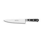 Couteau de cuisine du chef forg pro 20 cm manche noir rivets ino. . . 199320