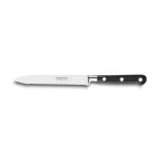 Couteau l�gufruit crant� ou bagel forg� pro 12 cm manche noir riv. . . 199326