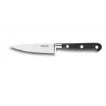 Couteau d'office forg� pro 10 cm manche noir rivets inox 199335