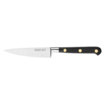 Couteau d'office forg pro 10 cm manche noir rivets laiton 199004
