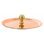 Couvercle rond inocuivre anse laiton ø9 129406 Couvercle rond inocuivre anse laiton ø9 129406