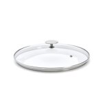 Couvercle verre pontet inox cerclage profond alchimy 28cm 730694