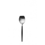 Cuillère à sucre goa en acier inoxydable brossé & manche noir 364013 Cuillère à sucre goa en acier inoxydable brossé & manche noir 364013