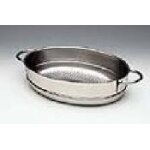 Cuit - vapeur ovale 30 cm inox mutine fixe 126049