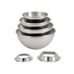 Bassine 1 / 2 spherique inox 2. 1 litres  20cm 130366