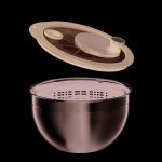 Essoreuse  salade  manivelle en acier inoxydable 24 cm 280963