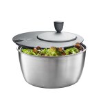 Essoreuse  salade  manivelle en acier inoxydable 25 cm rotare 144298