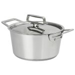 Faitout 16 cm cristel 1826 + couvercle inox castel pro 725545