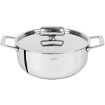 Faitout 18 cm 2 anses avec couvercle inox castelpro 5 ply 725536