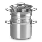 Faitout 20 cm inox classique avec panier vapeur 162282 Faitout 20 cm inox classique avec panier vapeur 162282