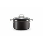 Faitout 24 cm antiadhrent noir avec couvercle en verre les forg. . . 163092