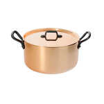 Faitout cuivre prima matera qf acier 20cm 730018