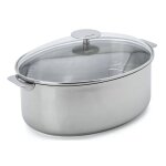 Faitout ovale 30 cm inox mutine induction amovible avec grille & . . . 725675