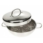 Fumoir 28 cm avec couvercle compatible induction 142004