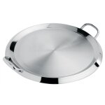 Grill plancha rond  poignes inox 34 cm 126161
