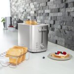 Grille pain argent - avec support viennoiserie  enfinigy  142354