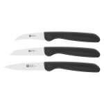 Jeu de 3 couteaux noirs (eplucheur, couteau � l�gumes et couteau . . . 142572