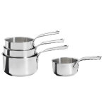 Lot de 4 casseroles  queue milady en inox  14 - 16 - 18 - 20 cm 130464