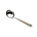 Louche  crme seville ivoire haut forg inox 253289