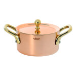 Mini faitout cuivre inox a couv.  10cm 129390