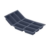 Plaque souple antiadhésive de 9 portions cake moulflex noir 130400 Plaque souple antiadhésive de 9 portions cake moulflex noir 130400